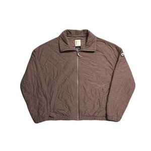 Vuori Halo Insulated Jacket Womens Medium Hazel Heather Quilted Puffer Coat